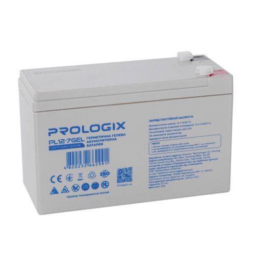 Купити Акумуляторна батарея Prologix 12V 7AH (PL12-7GEL) GEL