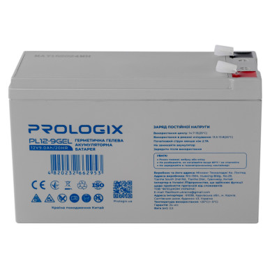 Купити Акумуляторна батарея Prologix 12V 9AH (PL12-9GEL) GEL