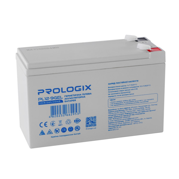 Купити Акумуляторна батарея Prologix 12V 9AH (PL12-9GEL) GEL