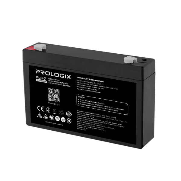 Купити Акумуляторна батарея Prologix 6V 7AH (PL6-7) AGM