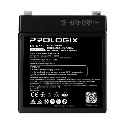 Купить Акумуляторна батарея Prologix 12V 5AH (PL12-5) AGM