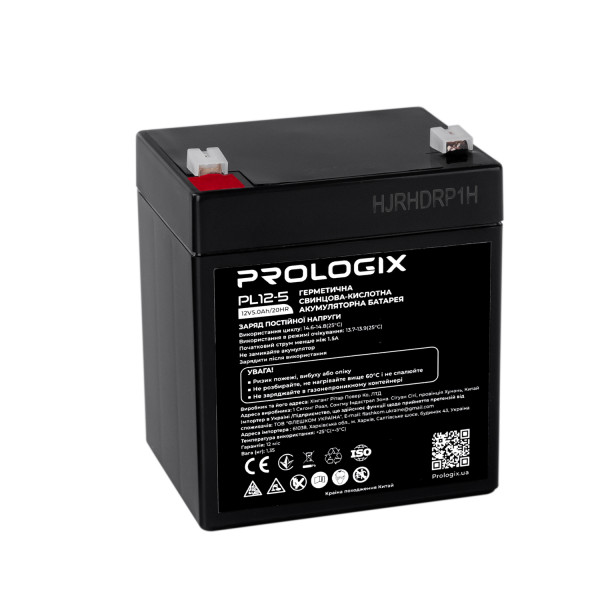 Купити Акумуляторна батарея Prologix 12V 5AH (PL12-5) AGM