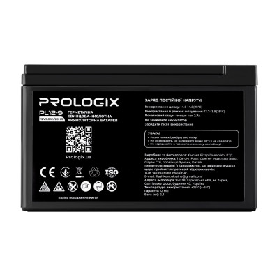 Купить Акумуляторна батарея Prologix 12V 9AH (PL12-9) AGM