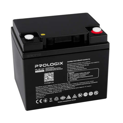 Купити Акумуляторна батарея Prologix 12V 40AH (PL12-40) AGM