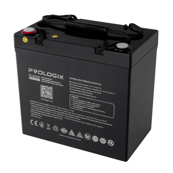 Купить Акумуляторна батарея Prologix 12V 55AH (PL12-55) AGM