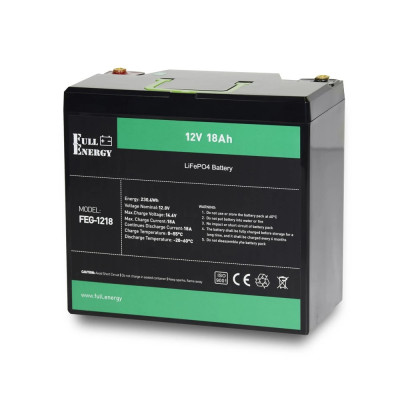 Купить Акумуляторна батарея Full Energy FEG-1218 12V 18AH (FEG-1218) LiFePO4