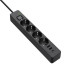 Купить Фільтр живлення ColorWay CW-CHE432PDB 4 розетки, 3USB (2USB-A + 1 TYPE-C) (24W), 2м, Black