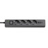 Купить Фільтр живлення ColorWay CW-CHE432PDB 4 розетки, 3USB (2USB-A + 1 TYPE-C) (24W), 2м, Black