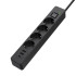 Купить Фільтр живлення ColorWay CW-CHE432PDB 4 розетки, 3USB (2USB-A + 1 TYPE-C) (24W), 2м, Black