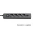 Купить Фільтр живлення ColorWay CW-CHE432PDB 4 розетки, 3USB (2USB-A + 1 TYPE-C) (24W), 2м, Black