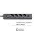 Купить Фільтр живлення ColorWay CW-CHE432PDB 4 розетки, 3USB (2USB-A + 1 TYPE-C) (24W), 2м, Black