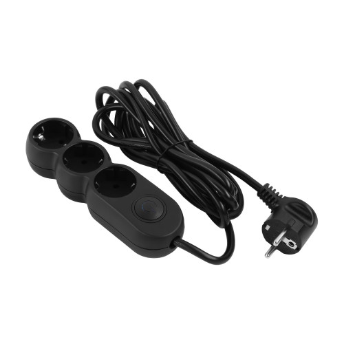 Купить Фільтр живлення 2E (2E-U03VES3MBK) 3 розетки, 3 м, Black