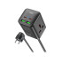Купить Мережевий фільтр XO (WL24.black) 2 розетки, 2 х USB, 2 x USB-C, 1.5 м, Black