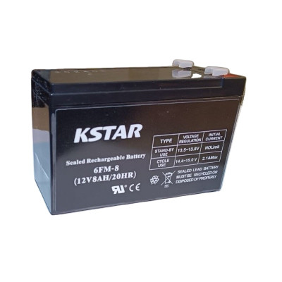 Купити Акумуляторна батарея KSTAR 12V 8.0AH (6-FM-8) AGM