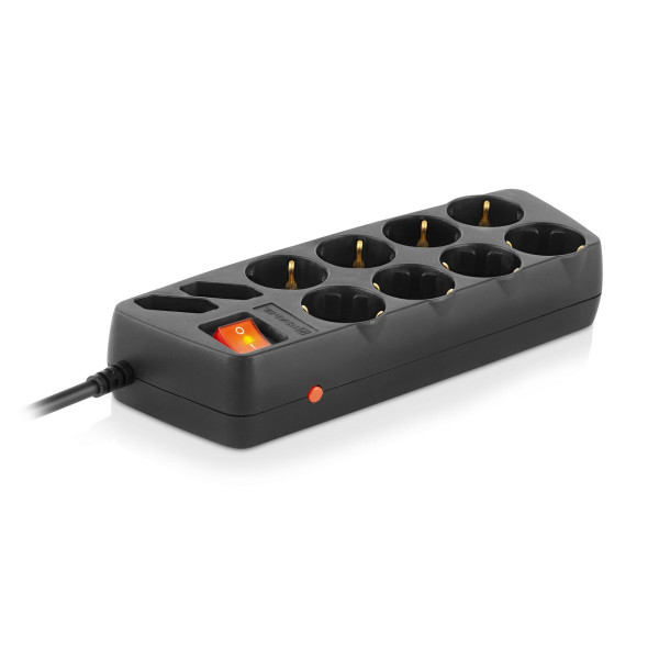 Купить Фільтр живлення REAL-EL RS-10 Protect 1.8 м Black
