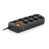 Купить Фільтр живлення REAL-EL RS-10 Protect 1.8 м Black