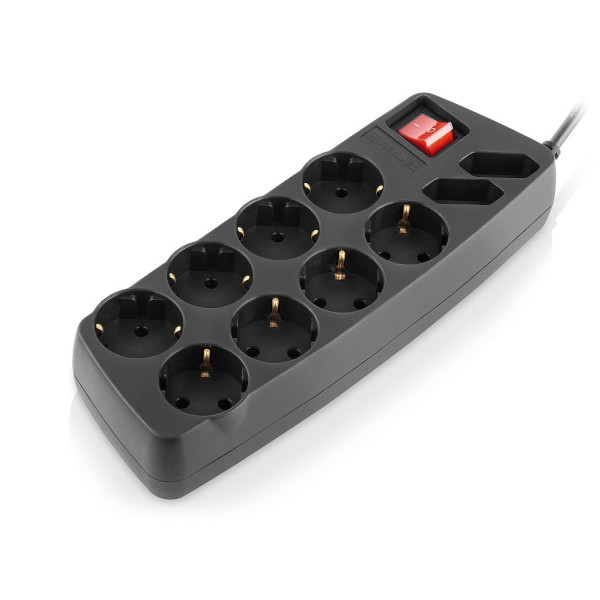 Купити Фільтр живлення REAL-EL RS-10 Protect 3 м Black