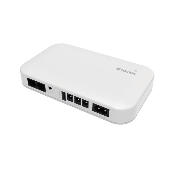 Купити Джерело безперебійного живлення для роутерів/комутаторів ColorWay CW-PB088LI3WT 8800mAh 21W DC 5V/9V/12V/24V V2