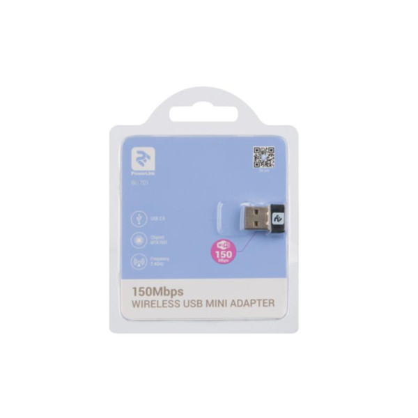 Купить Бездротовий адаптер 2E PowerLink WR701 (N150, USB 2.0) (2E-WR701)