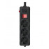 Купить Фільтр живлення Gembird Pro (SPG3-G-10B-PRO) 3 розетки, 3м, чорний