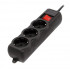 Купить Фільтр живлення Gembird Pro (SPG3-G-10B-PRO) 3 розетки, 3м, чорний