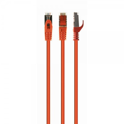 Купити Патч-корд S/FTP Cablexpert (PP6A-LSZHCU-O-3M) cat.6a, литий, 50u "штекер із засувкою, 3м, помаранчевий