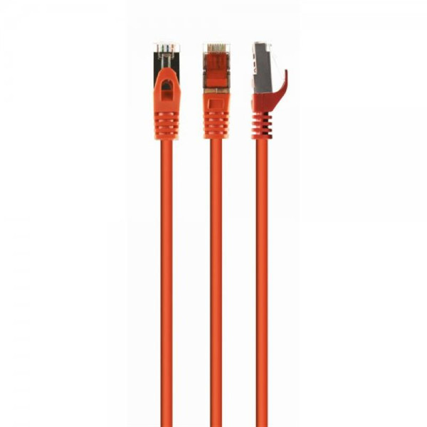 Купити Патч-корд S/FTP Cablexpert (PP6A-LSZHCU-O-3M) cat.6a, литий, 50u "штекер із засувкою, 3м, помаранчевий