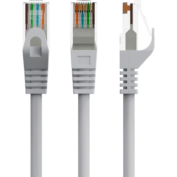 Купить Патч-корд UTP Cablexpert (PP6U-CU-0.25M) Cat.6, литий, 50u" штекер із засувкою, 0.25 м, сірий
