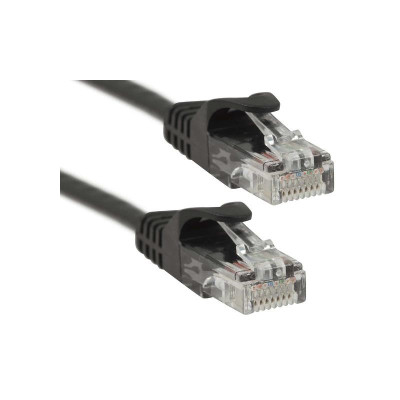 Купити Патч-корд PowerPlant (CA911523) cat.5e, UTP, 0.5 м, чорний