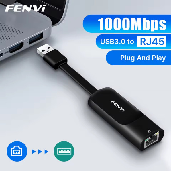 Купить Мережевий адаптер Fenvi USB 3.0 - LAN RJ45