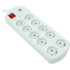 Купить Фільтр живлення PowerPlant YS-N6065/5 (EX610556) 10 розеток, 2xUSB, 5 м, євростандарт, білий