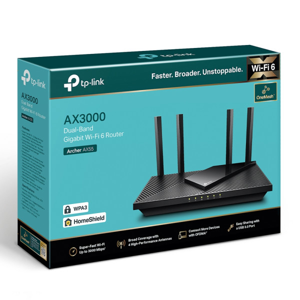 Купити Бездротовий маршрутизатор TP-Link Archer AX55