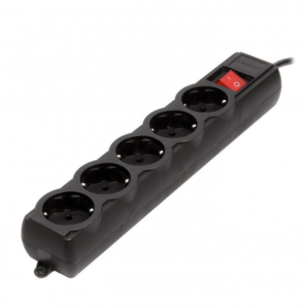 Купить Фільтр живлення Gembird Pro (SPG5-G-10B-PRO) 5 розеток, 3м, чорний