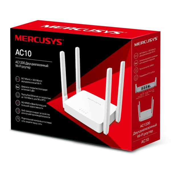 Купити Бездротовий маршрутизатор Mercusys AC10