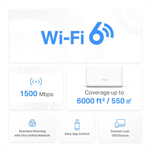 Купити WiFi Mesh-система Mercusys Halo H60X 3-pack