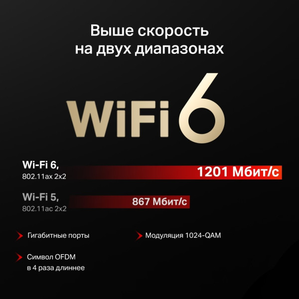 Купити Бездротовий маршрутизатор Mercusys MR62X