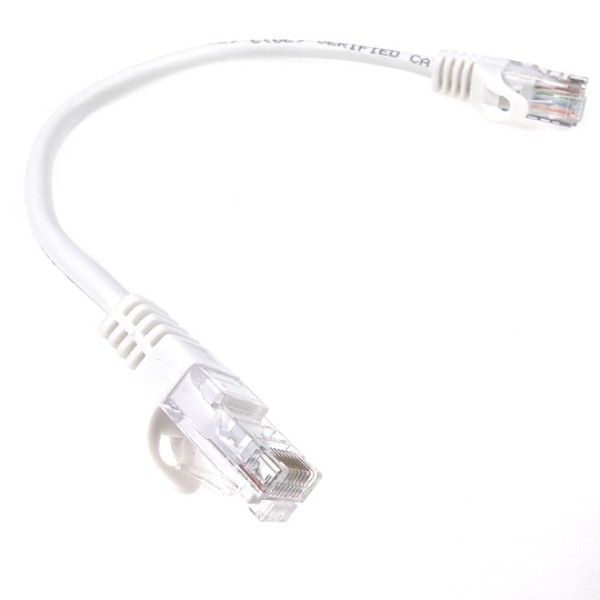 Купити Патч-корд литий EServer UTP, RJ45, Cat.5e, 0,25m, білий (CORD-0.25M-WHITE)