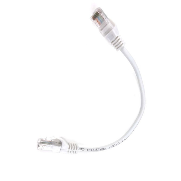 Купити Патч-корд литий EServer UTP, RJ45, Cat.5e, 0,25m, білий (CORD-0.25M-WHITE)