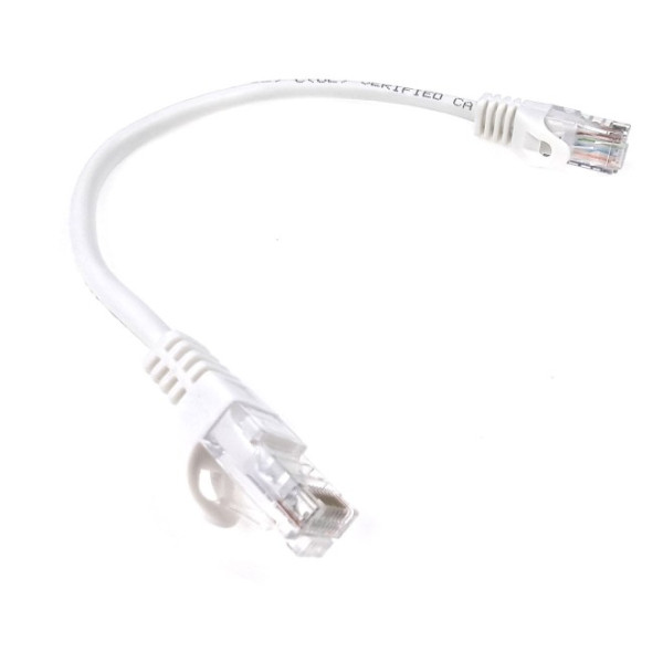 Купити Патч-корд литий EServer UTP, RJ45, Cat.5e, 0,25m, білий (CORD-0.25M-WHITE)
