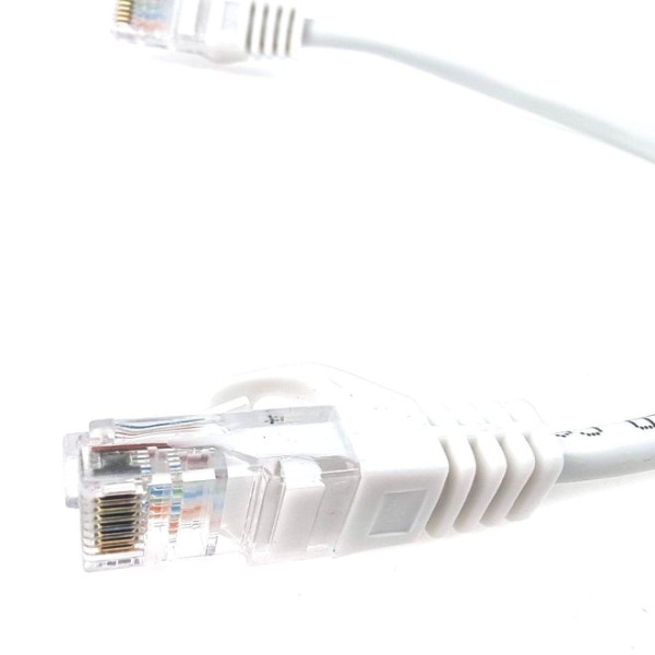 Купити Патч-корд литий EServer UTP, RJ45, Cat.5e, 0,25m, білий (CORD-0.25M-WHITE)