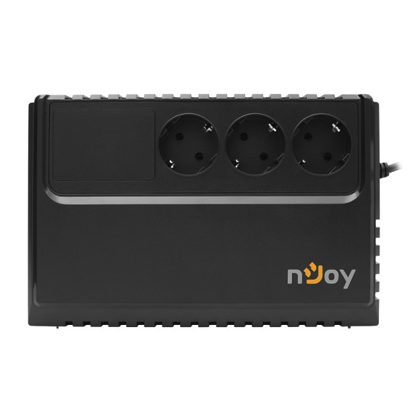 Купить Джерело безперебійного живлення NJOY Renton 650 (PWUP-LI065RE-CG01B) Lin.int., AVR, 3 x евро, пластик