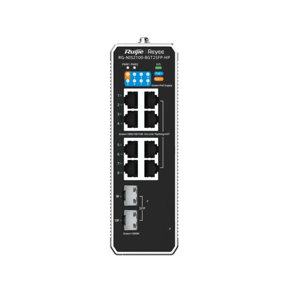 Купить Комутатор Ruijie Reyee RG-NIS2100-8GT2SFP-HP