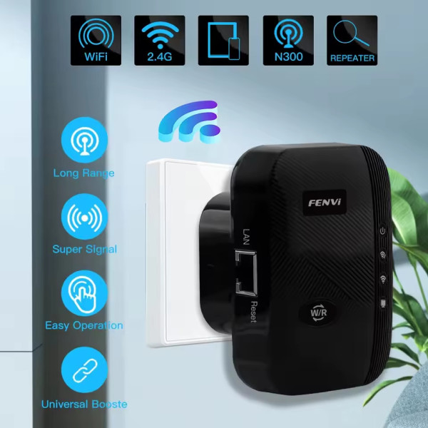 Купити Точка доступу Fenvi FWD-R616U Black Wi-Fi Repeater