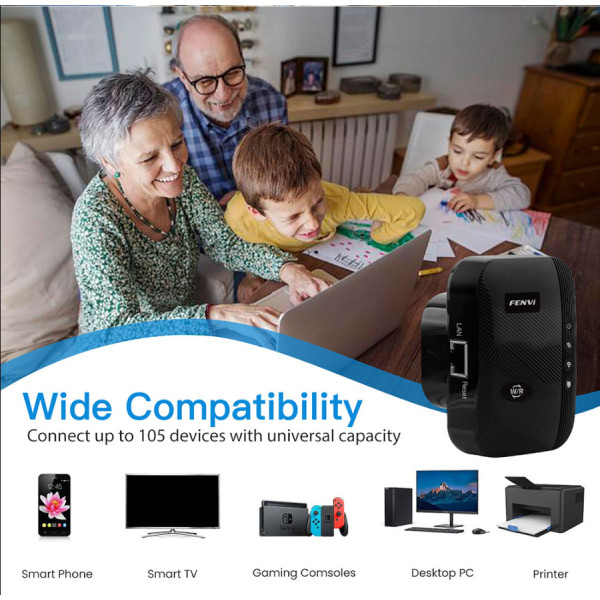 Купити Точка доступу Fenvi FWD-R616U Black Wi-Fi Repeater