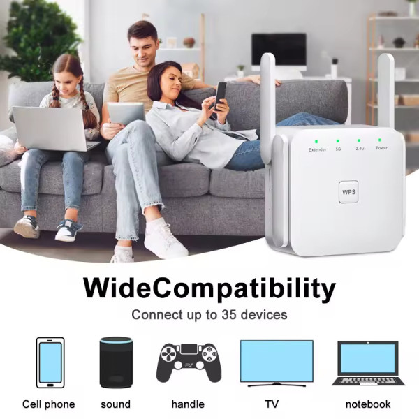 Купить Точка доступу Fenvi FWD-R1208U Wi-Fi Repeater Booster 2.4G/5GHz