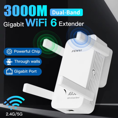 Купить Точка доступу Fenvi F-AX3000R Wi-Fi Repeater Dual Band 2.4/5Ghz Signal Booster