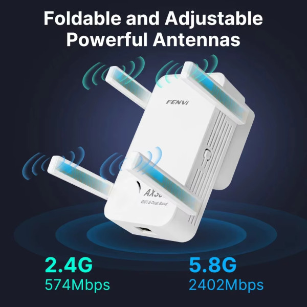 Купить Точка доступу Fenvi F-AX3000R Wi-Fi Repeater Dual Band 2.4/5Ghz Signal Booster