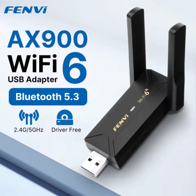 Купити Бездротовий адаптер Fenvi FU-AX900 Wi-Fi 6, Bluetooth 5.3 Dual Band 2.4G 5G