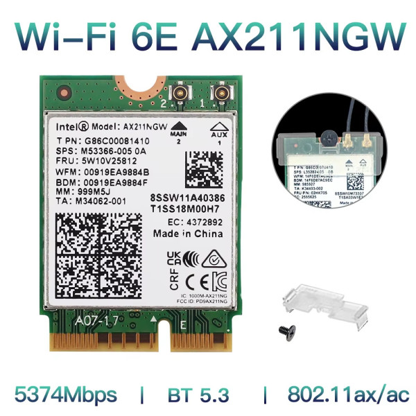 Купити Бездротовий адаптер Fenvi AX211NGW