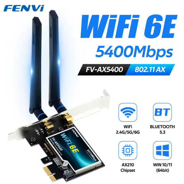 Купити Бездротовий адаптер Fenvi FV-AX5400